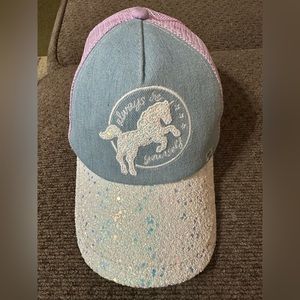 Girls Limited Too Sparkly Unicorn Hat